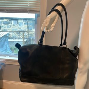 *NWOT* L.L. Bean Black Leather Bag
